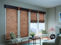 Wood Shades on each window