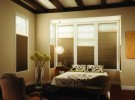 Tan bedroom shades