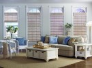 Woven Wood Shades in white room